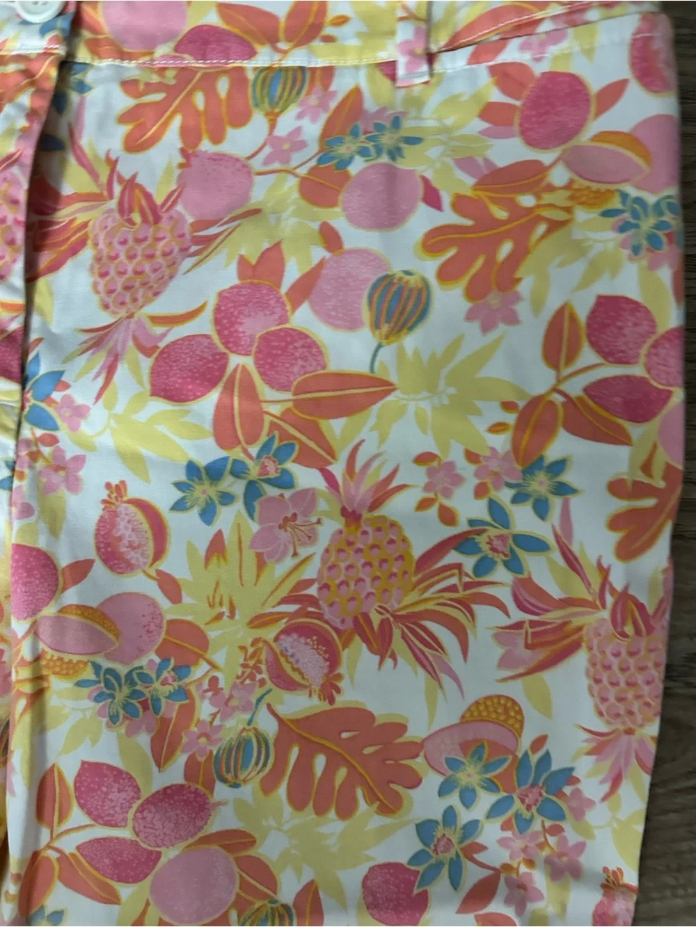 Talbots perfect crop fruit and flowers Pull-On Pants - Picture 4 of 4